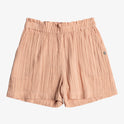 Girls 4-16 What A Vibe Shorts - Cafe Creme